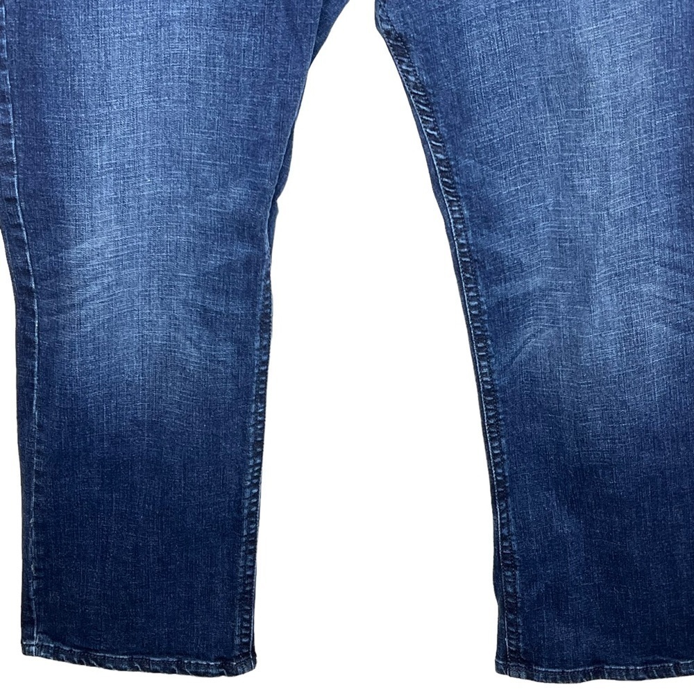 Axel Mens Slim Boot Dark Wash Blue Jeans Size 40 W 29 L Stretch Wear Harder - Picture 9 of 14